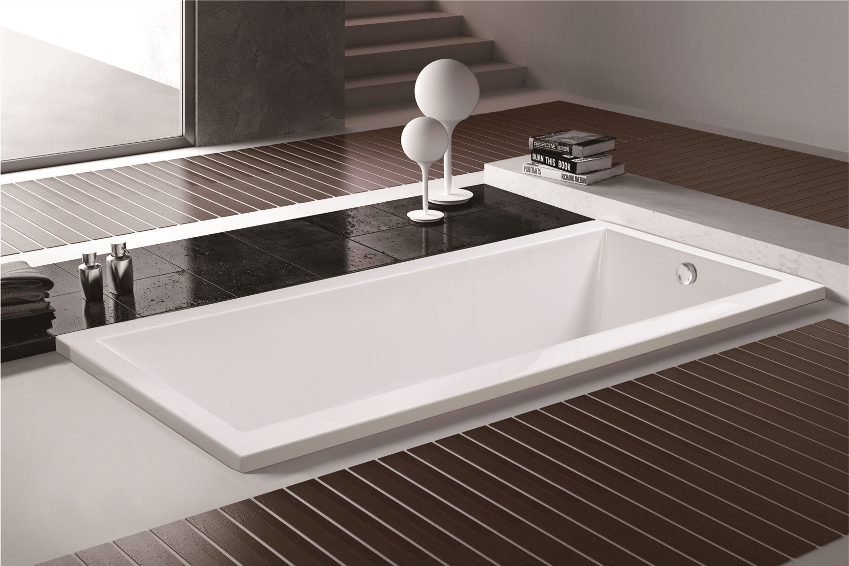 MEC070--Simple Design Economic White Acrylic Rectangle Drop-in Soaking Hot Tub.jpg